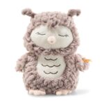 Steiff Kuscheltier Ollie Eule, Süßes Stofftier, Jungen, Mädchen & Babys ab 0 Monaten, Friends, Plüschtier 23 cm, Beige