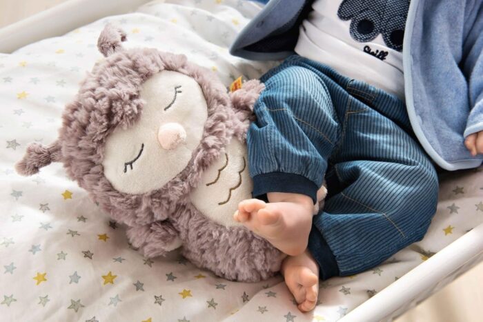 Steiff Kuscheltier Ollie Eule, Süßes Stofftier, Jungen, Mädchen & Babys ab 0 Monaten, Friends, Plüschtier 23 cm, Beige - Image 2