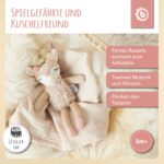 Bieco Kuscheltier Reh Ella mit Rassel | Baby Kuscheltier ab 0 Monate Stofftier Baby Plüschtier Reh rentier - Image 7